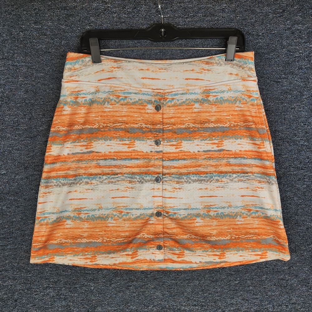 Bette & Court Women's Orange‎ Blue Abstract Skort Tennis Golf Pickleball
